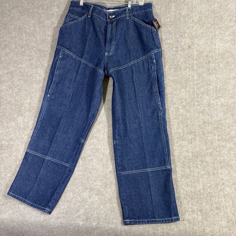 NWT Emergency Exit Carpenter Pocket Jeans Denim Workwear‎ 32 W 28L